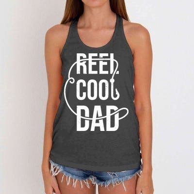 Reel Cool Dad Fishing Lover Gift Women's Knotted Racerback Tank