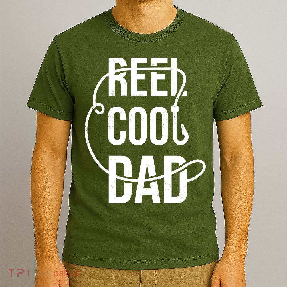 Reel Cool Dad Fishing Lover Gift T-Shirt