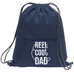 Reel Cool Dad Fishing Lover Gift Sweatshirt Cinch Pack Bag