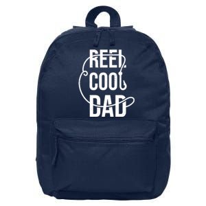 Reel Cool Dad Fishing Lover Gift 16 in Basic Backpack