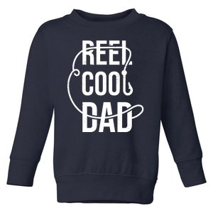 Reel Cool Dad Fishing Lover Gift Toddler Sweatshirt