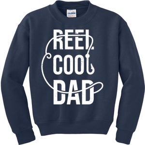 Reel Cool Dad Fishing Lover Gift Kids Sweatshirt