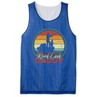 Reel Cool Daddy Cool Gift Cool Retro Vintage Fishing Family Funny Gift Mesh Reversible Basketball Jersey Tank