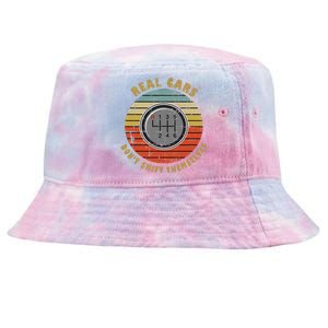 Real Cars Dont Shift Themselves Manual Transmission Tie-Dyed Bucket Hat