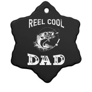 Reel Cool Dad Papa Fisherman Daddy FatherS Day Fishing Gift Ceramic Star Ornament