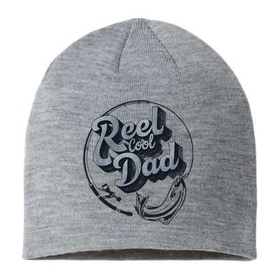 Reel Cool Dad Funny FatherS Day Fishing Design Sustainable Beanie