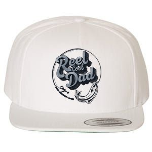 Reel Cool Dad Funny FatherS Day Fishing Design Wool Snapback Cap