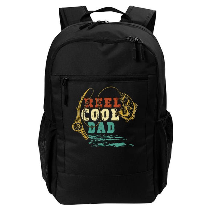 Reel Cool Dad Vintage Fishing Fathers Day Daddy Fisherman Daily Commute Backpack