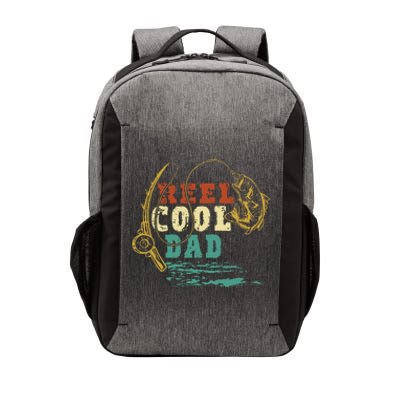 Reel Cool Dad Vintage Fishing Fathers Day Daddy Fisherman Vector Backpack