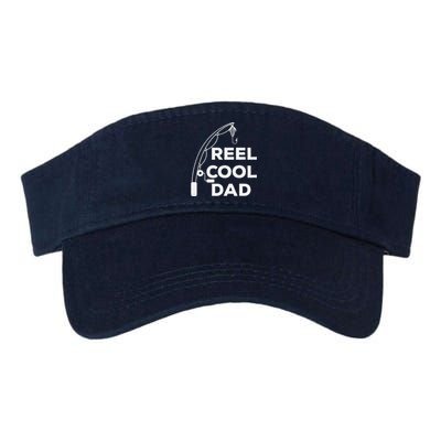 Reel Cool Dad Fishing Daddy Fathers Day Valucap Bio-Washed Visor