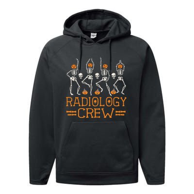 Radiology Crew Dancing Skeleton Pumpkin Funny Halloween Performance Fleece Hoodie