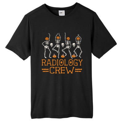 Radiology Crew Dancing Skeleton Pumpkin Funny Halloween Tall Fusion ChromaSoft Performance T-Shirt