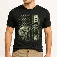 Reel Cool Dad Camouflage American Flag Cooling Performance Crew T-Shirt