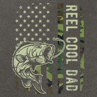 Reel Cool Dad Camouflage American Flag Cotton Canvas Backpack