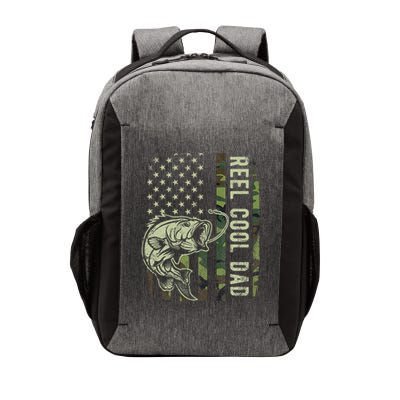 Reel Cool Dad Camouflage American Flag Vector Backpack