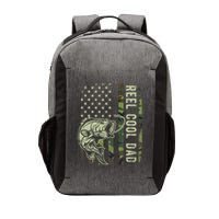 Reel Cool Dad Camouflage American Flag Vector Backpack
