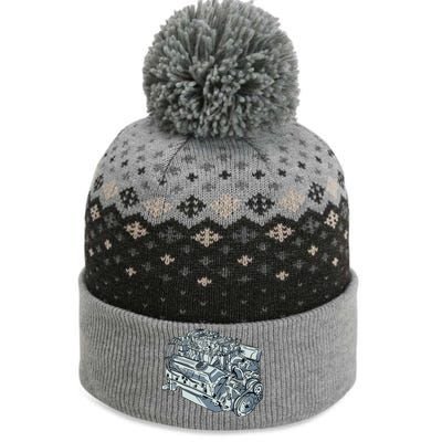 Realistic Car Engine The Baniff Cuffed Pom Beanie