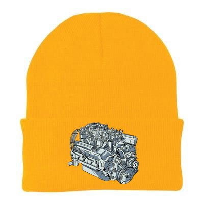 Realistic Car Engine Knit Cap Winter Beanie