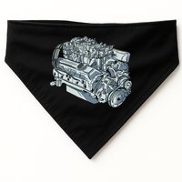 Realistic Car Engine USA-Made Doggie Bandana