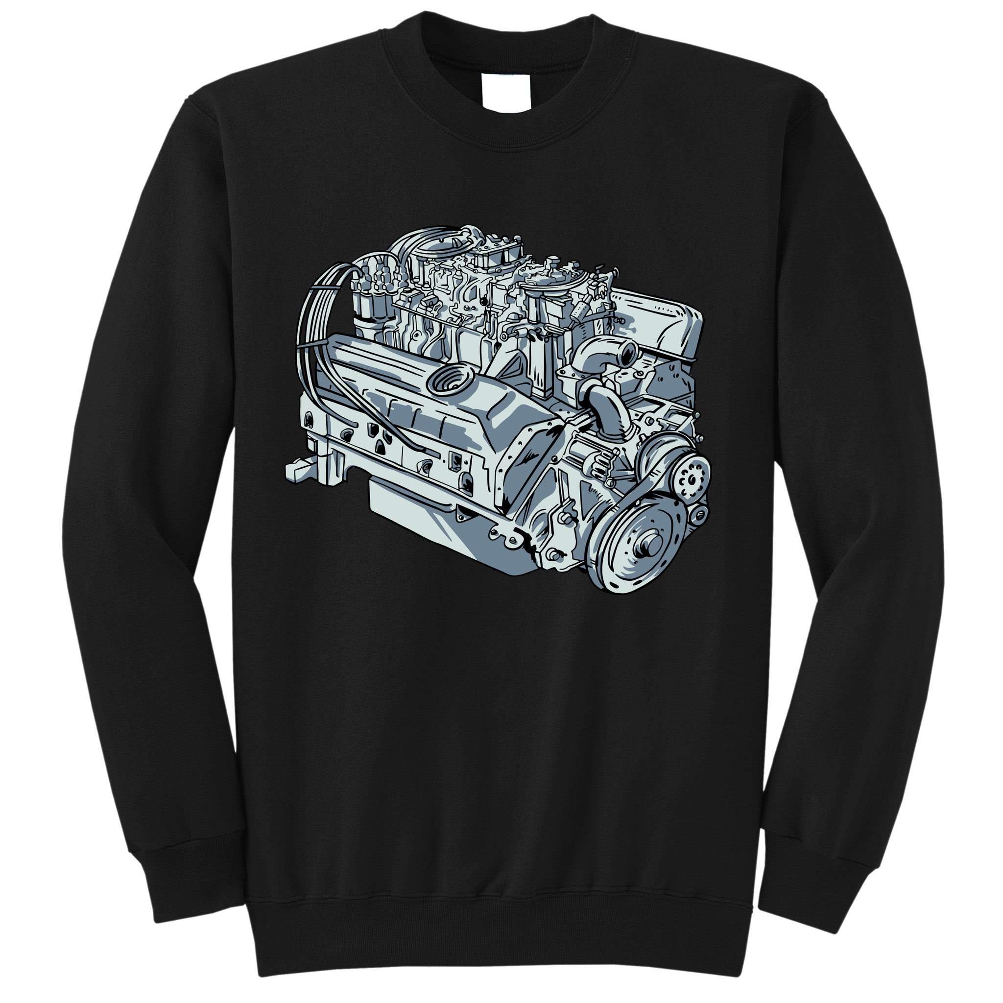 Realistic Car Engine Sweatshirt