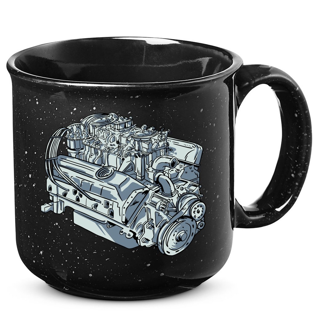 Realistic Car Engine 15oz Campfire Ceramic Mug