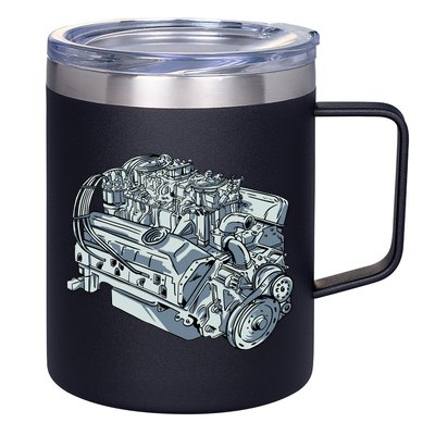 Realistic Car Engine 12oz Stainless Steel Coffee Mug