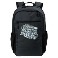 Realistic Car Engine Daily Commute Backpack