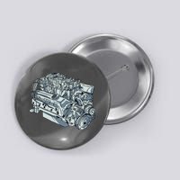 Realistic Car Engine Button