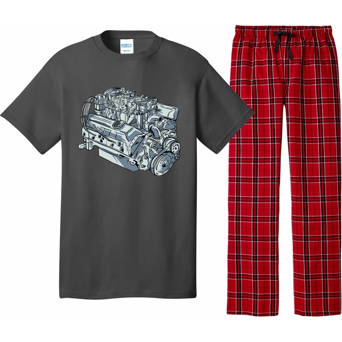 Realistic Car Engine Pajama Set