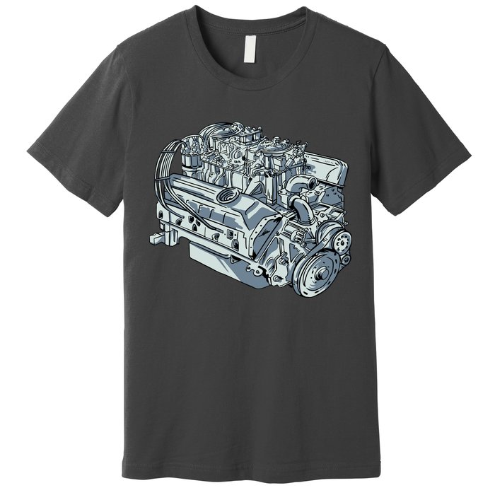 Realistic Car Engine Premium T-Shirt