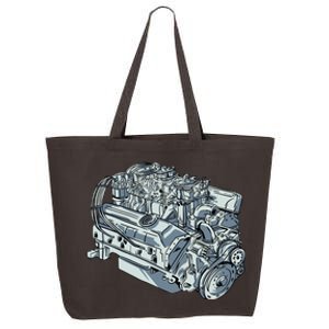 Realistic Car Engine 25L Jumbo Tote