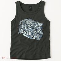 Realistic Car Engine Tank Top