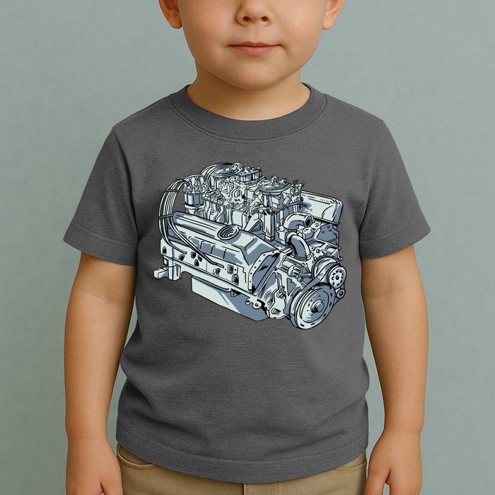 Realistic Car Engine Toddler T-Shirt