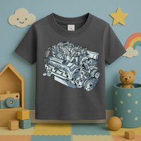 Realistic Car Engine Toddler T-Shirt