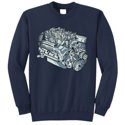 Realistic Car Engine Sweatshirt