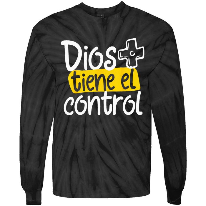 Regalo Cristiano En Espanol Christian Spanish Dios Tiene Con Tie-Dye Long Sleeve Shirt