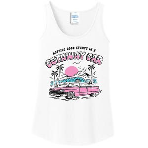 Retro Car Enthusiast Classic Design Ladies Essential Tank