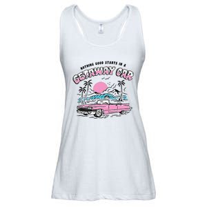 Retro Car Enthusiast Classic Design Ladies Essential Flowy Tank