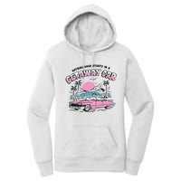 Retro Car Enthusiast Classic Design Women's Pullover Hoodie