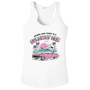 Retro Car Enthusiast Classic Design Ladies PosiCharge Competitor Racerback Tank