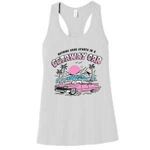 Retro Car Enthusiast Classic Design Women's Racerback Tank