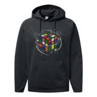 Rubix's Cube EQUATION Funny Performance Fleece Hoodie