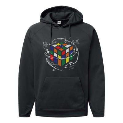 Rubix's Cube EQUATION Funny Performance Fleece Hoodie