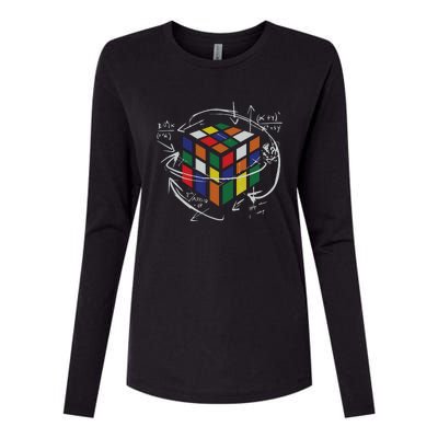 Rubix's Cube EQUATION Funny Womens Cotton Relaxed Long Sleeve T-Shirt