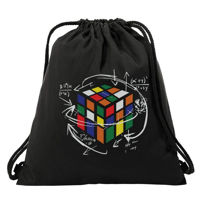 Rubix's Cube EQUATION Funny Drawstring Bag