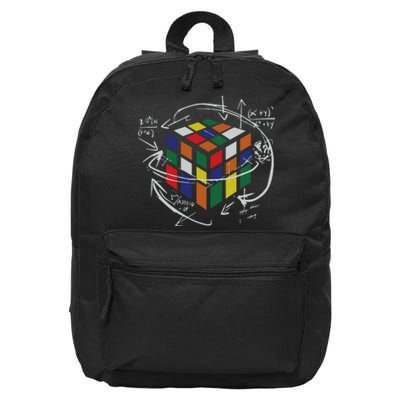 Rubix's Cube EQUATION Funny 16 in Basic Backpack