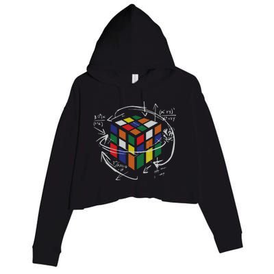 Rubix's Cube EQUATION Funny Crop Fleece Hoodie