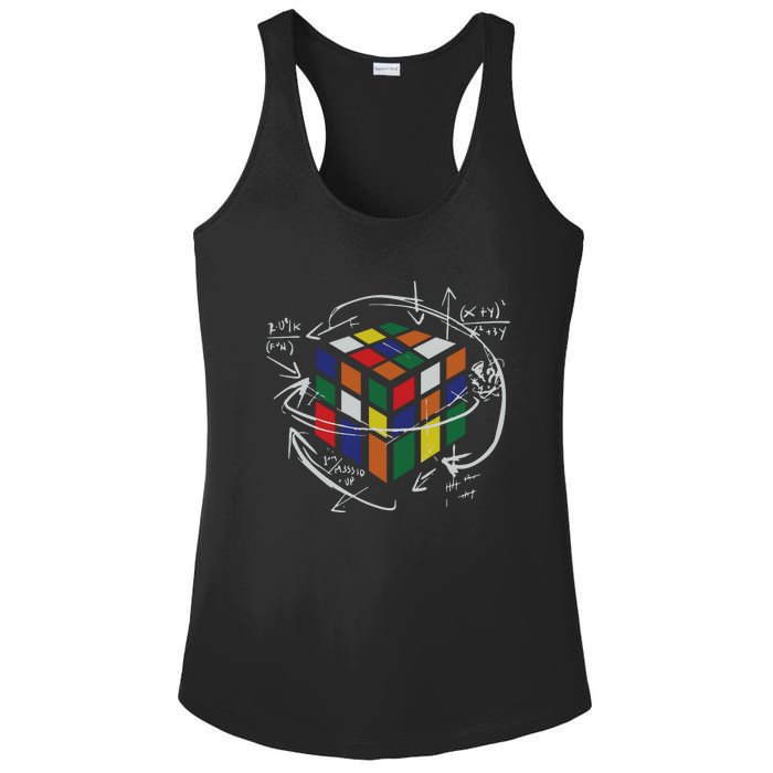 Rubix's Cube EQUATION Funny Ladies PosiCharge Competitor Racerback Tank