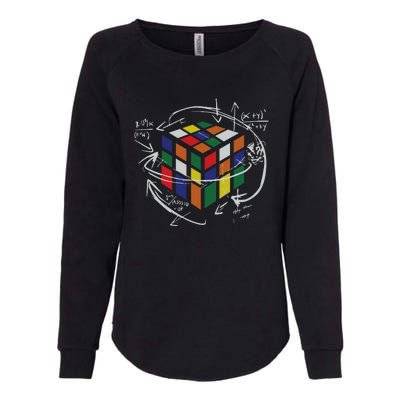 Rubix's Cube EQUATION Funny Womens California Wash Sweatshirt