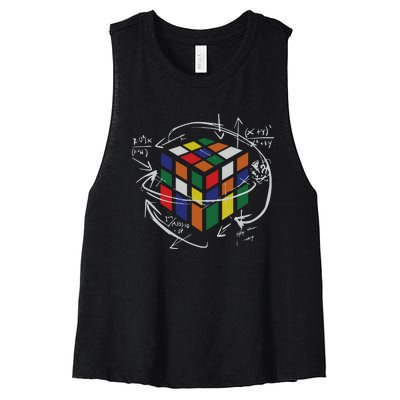 Rubix's Cube EQUATION Funny Women's Racerback Cropped Tank